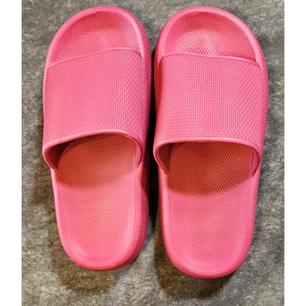 Bronax Thick Sole Cloud Slides Pink Women Size 9 10 42 43 Sandal 1-01322